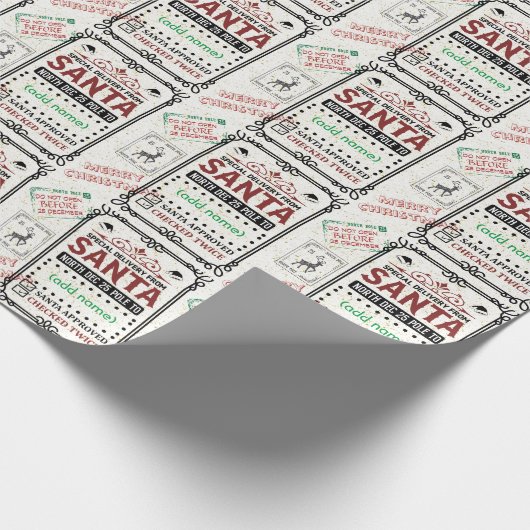 Aangepaste naam Express-levering 1Wrapping Papier (Hoek)