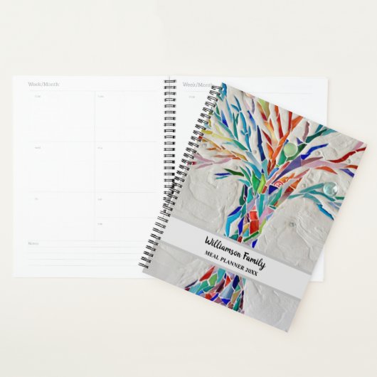 Aangepaste naam Familie Boom Meal Planner (Display)