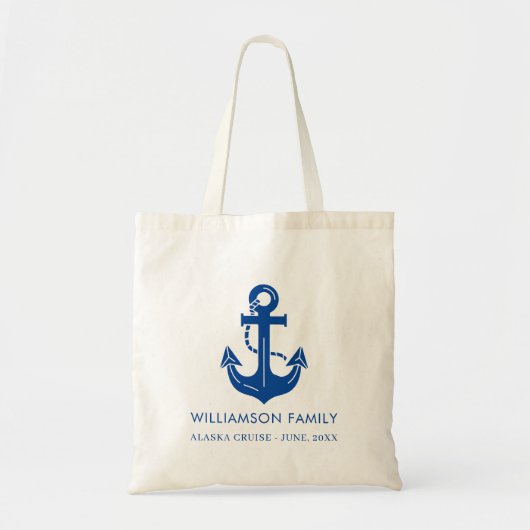 Aangepaste Naam Familie Cruise Jaar Tote Bag (Voorkant)
