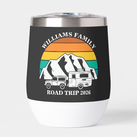 aangepaste naam familie vakantie berg Road Trip (Voorkant)