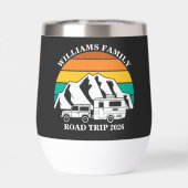 aangepaste naam familie vakantie berg Road Trip (Achterkant)