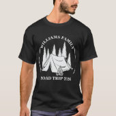 aangepaste naam familie vakantie berg Road Trip T-shirt (Voorkant)