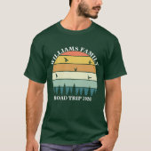 aangepaste naam familie vakantie berg Road Trip T-shirt (Voorkant)