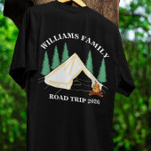 aangepaste naam familie vakantie berg Road Trip T-shirt