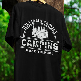 aangepaste naam familie vakantie berg Road Trip T-shirt