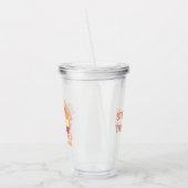 Aangepaste naam Familievakantie Zomfbalkreis Acryl Drinkbeker (Links)