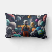 Aangepaste naam Fantasy Space Kind Kussen (Achterkant)