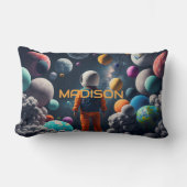 Aangepaste naam Fantasy Space Kind Kussen (Voorkant)