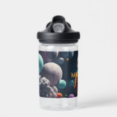 Aangepaste naam Fantasy Space Kind Waterfles (Voorkant)