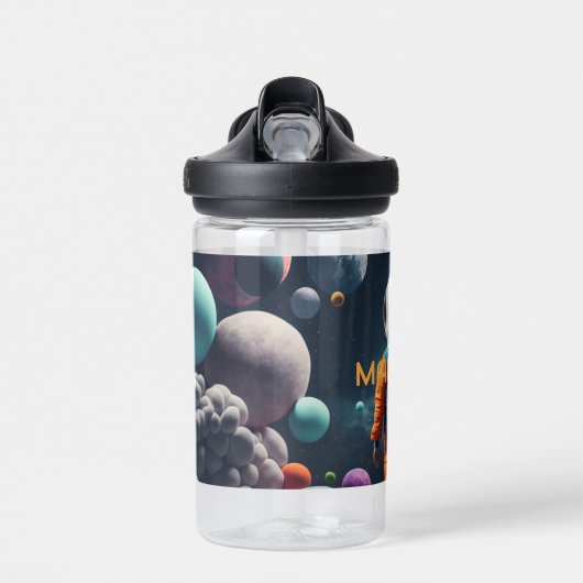 Aangepaste naam Fantasy Space Kind Waterfles (Voorkant)