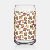 Aangepaste naam Fast Food Patroon Blikvorm Glas (Voorkant)