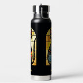 Aangepaste naam Faux Glas in lood Cat Waterfles (Links)