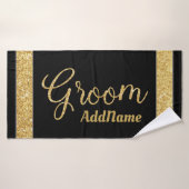 Aangepaste naam Faux Glitter Bath Towel Badhanddoek (Badhanddoek)