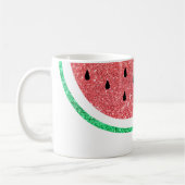 Aangepaste naam Faux Glitter Watermeloen Koffiemok (Links)