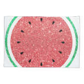 Aangepaste naam Faux Glitter Watermeloen Kussensloop (Achterkant)