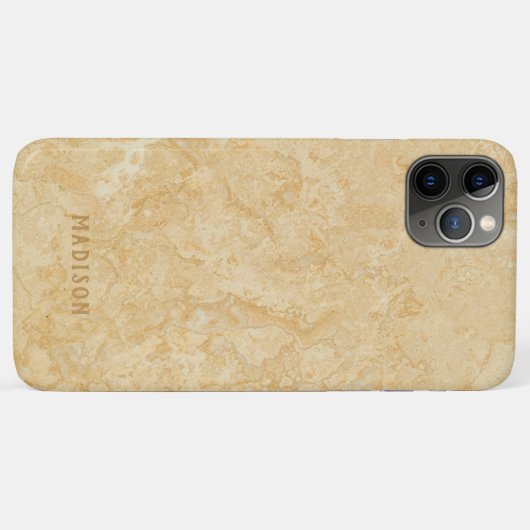 Aangepaste naam Faux Gold Marble telefoonhoesjes Case-Mate iPhone Case (Achterkant (horizontaal))