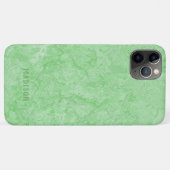 Aangepaste naam Faux Green Marble-telefoongevallen Case-Mate iPhone Case (Achterkant (horizontaal))