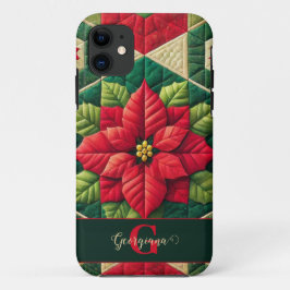 Aangepaste Naam Feestelijke Bloemen Patchwork Poin Case-Mate iPhone Case