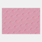 Aangepaste naam feliciteren inpakpapier vel (Voorkant 2)