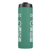 Aangepaste naam fiets en kleurtumbler thermosbeker (Voorkant)