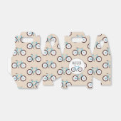 Aangepaste naam fietspatroon bedankdoosjes (Uitgevouwen)