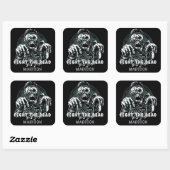 Aangepaste naam "Fight The Dead" Zombie stickers (Vel)