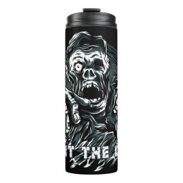 Aangepaste naam "Fight The Dead" Zombie-tumbler Thermosbeker