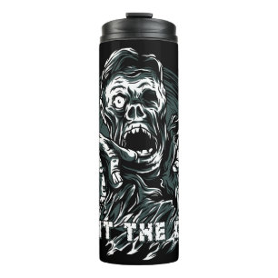 Aangepaste naam "Fight The Dead" Zombie-tumbler Thermosbeker