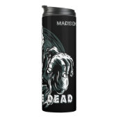 Aangepaste naam "Fight The Dead" Zombie-tumbler Thermosbeker (Geroteerd rechts)