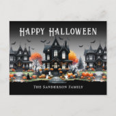 Aangepaste naam Fijne Halloween Feestdagenkaart (Voorkant)