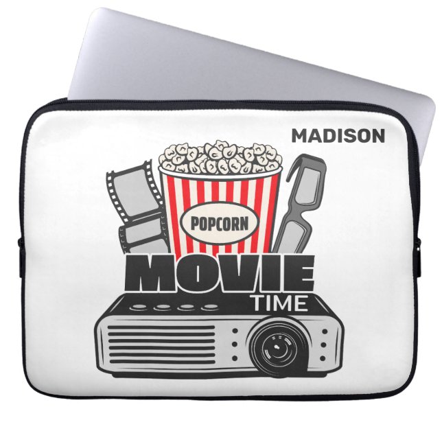 Aangepaste naam Filmtijd Laptop Sleeve (Voorkant)