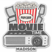 Aangepaste naam Filmtijd Sticker (Voorkant)