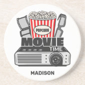 Aangepaste naam Filmtijd Zandsteen Onderzetter (Voorkant)