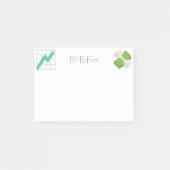 Aangepaste naam | Financiële Emojis Post-it® Notes (Voorkant)