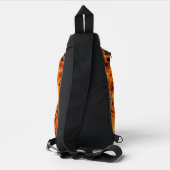 Aangepaste naam Fire Flames Sling Bag (Achterkant)