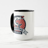 Aangepaste naam Fisher mokken (Voorkant links)