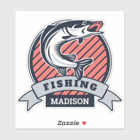 Aangepaste naam Fisher Sticker (Vel)