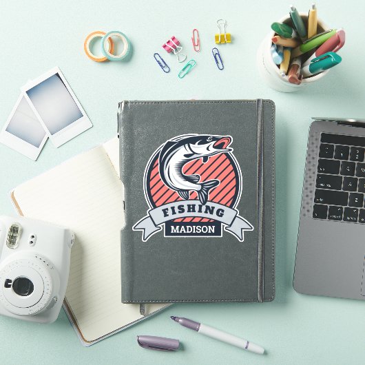 Aangepaste naam Fisher Sticker (iPad Cover)
