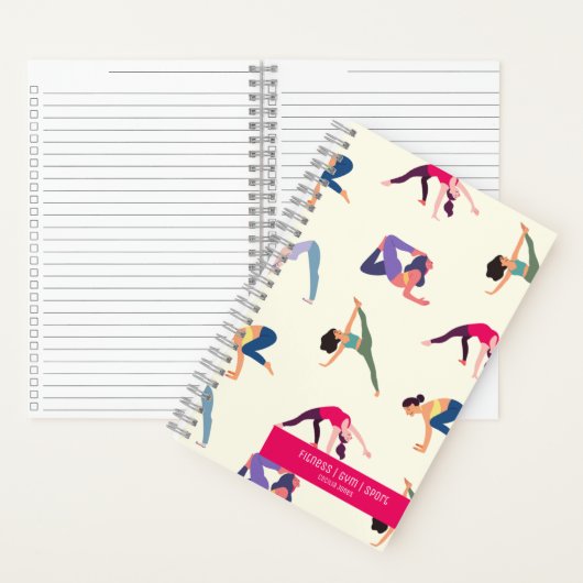 Aangepaste naam fitness gym sport trackers journal notitieboek (Binnen)
