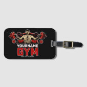 Aangepaste naam Fitness Home GYM Weight Lifting Bagagelabel (Voorkant (horizontaal))