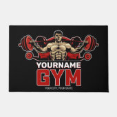 Aangepaste naam Fitness Home GYM Weight Lifting Deurmat (Voorkant)