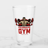 Aangepaste naam Fitness Home GYM Weight Lifting Glas (Voorkant)