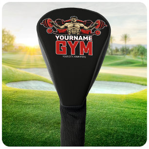 Aangepaste naam Fitness Home GYM Weight Lifting Golfheadcover