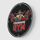 Aangepaste naam Fitness Home GYM Weight Lifting Grote Klok (Hoek)