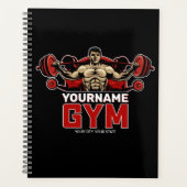 Aangepaste naam Fitness Home GYM Weight Lifting Planner (Voorkant)