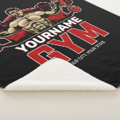 Aangepaste naam Fitness Home GYM Weight Lifting Sherpa Deken (3/4)