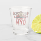 Aangepaste naam Fitness Home GYM Weight Lifting Shot Glas (Achterkant)