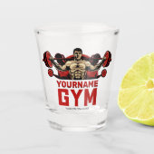 Aangepaste naam Fitness Home GYM Weight Lifting Shot Glas (Voorkant)