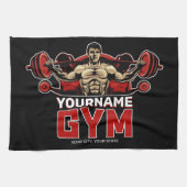 Aangepaste naam Fitness Home GYM Weight Lifting Theedoek (Horizontaal)