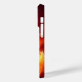 Aangepaste naam Flaming Basketball Case-Mate iPhone Case (Achterkant / Links)